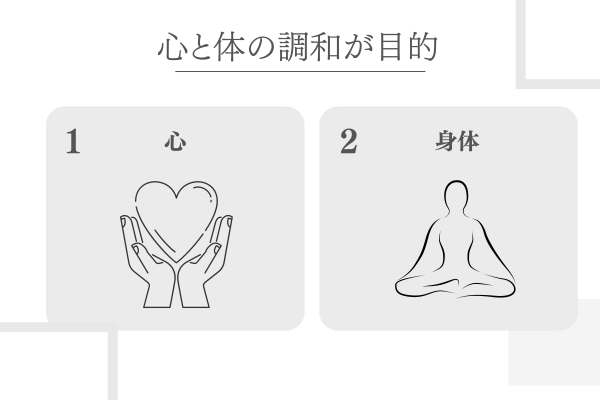 ヨガの目的は心と体の調和