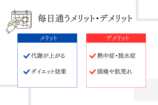 ホットヨガに毎日通うメリットとデメリット